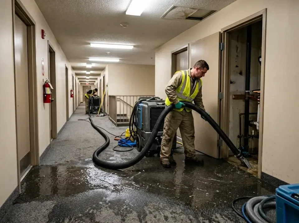 multi-unit-apartment-hallway-f-005 — frequently asked questions, Emergency Burst Pipe Water Extraction & Removal in Henryett…